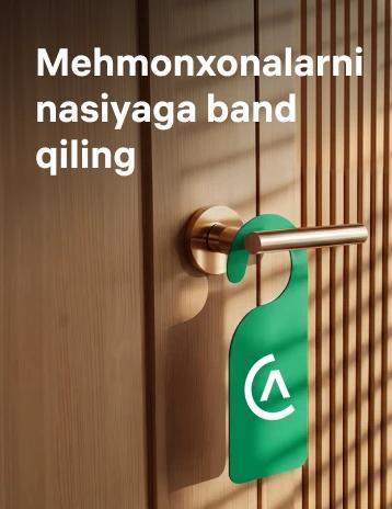 Alif Sayohat bilan mehmonxonalarni muddatli to‘lovga bron qiling