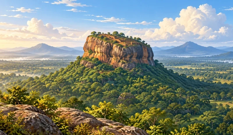 Shri-Lankadagi Sigiriya qoyasi