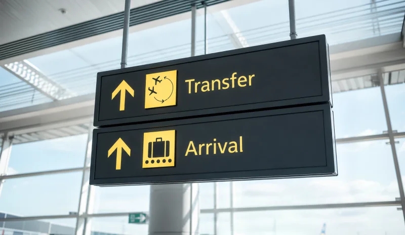 Yirik xalqaro aeroportning tranzit hududi